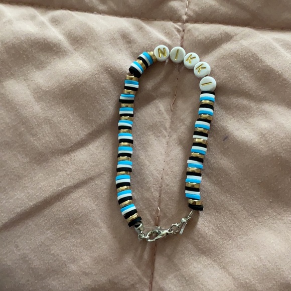 black white and blue bracelet - Picture 3 of 4